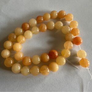 Yellow Jade 10mm stretchy Bracelet Size 7